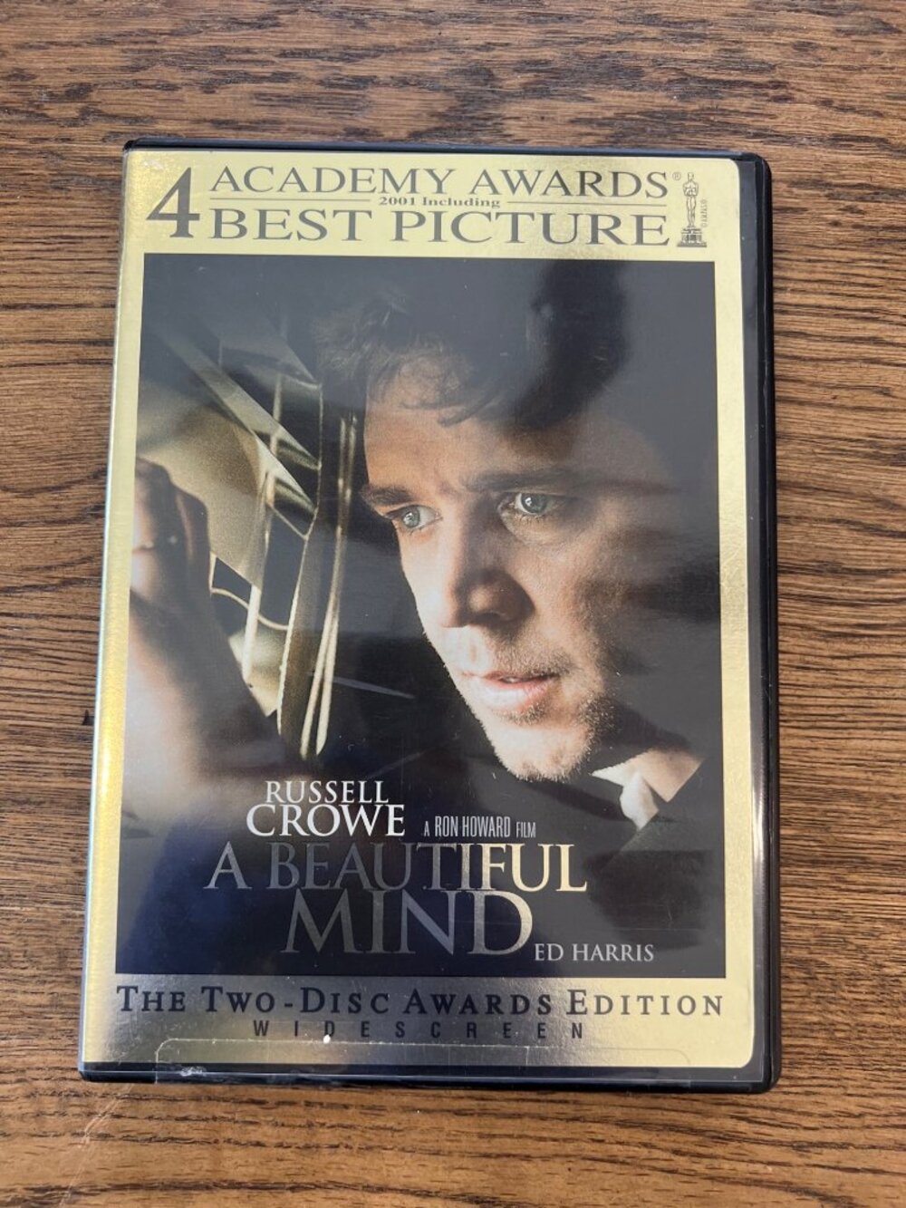 A Beautiful Mind 2001 Movie DVD Two-Disc Awards Edition Russell Crowe Pre-Owned